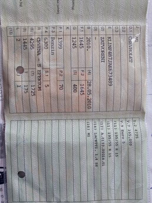 Chevrolet Lacetti 1,4 SE - Slika 9